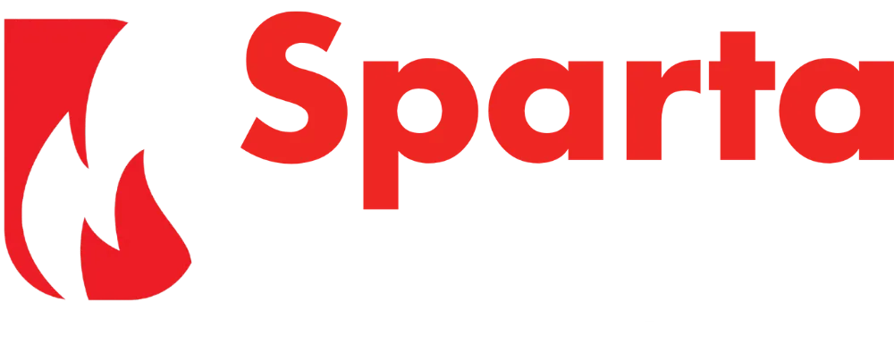 Sparta Security Sverige Logo vit